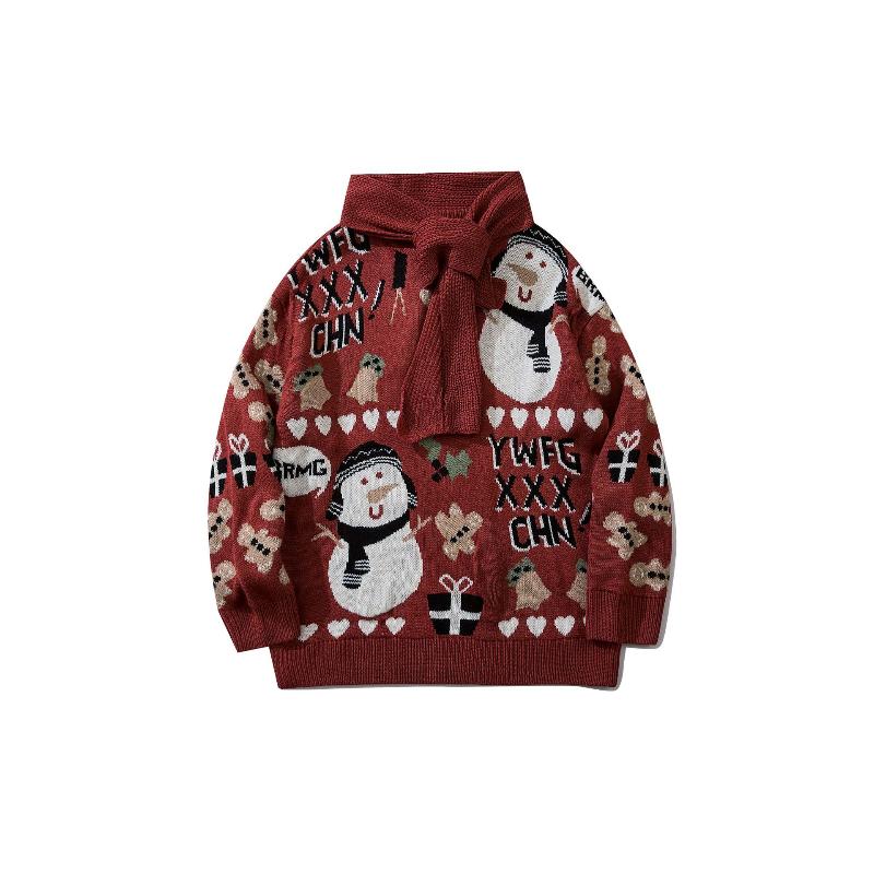Men's Sweaters Men Women Christmas Jumper Oversized Casual Cute Snowman Sweater Green Streetwear Cotton Ugly Pullover Unisex, White;black
Men's Sweaters Men Women Christmas Jumper Oversized Casual Cute Snowman Sweater Green Streetwear Cotton Ugly Pullover Unisex, White;black
