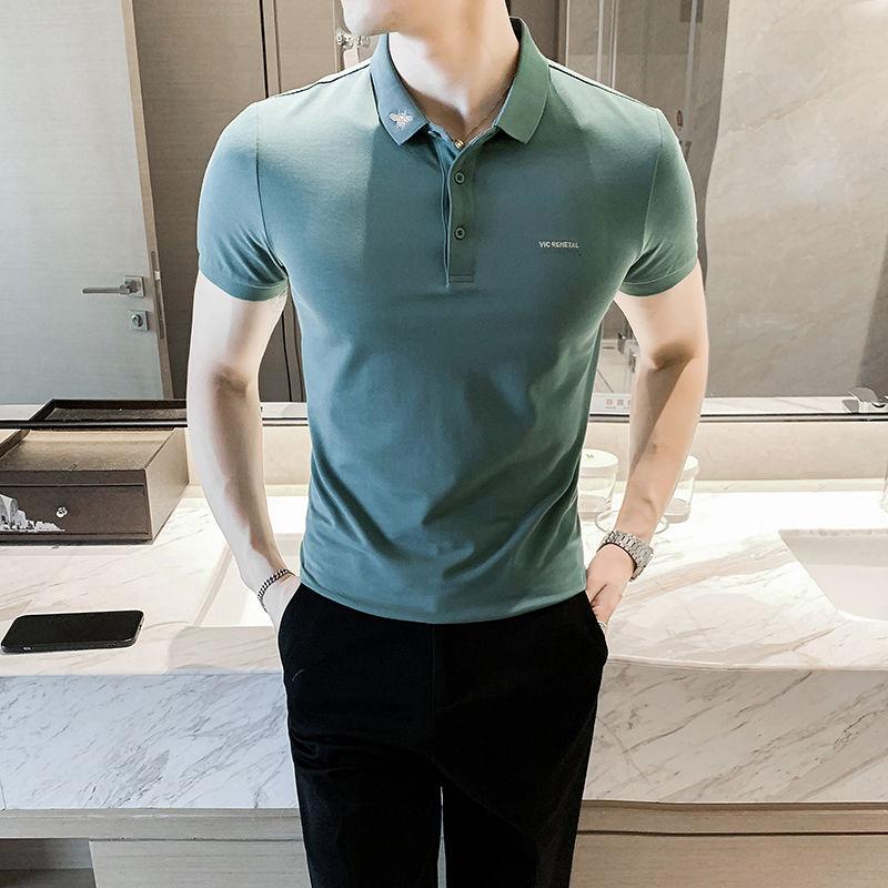 Solid Color Trend Casual Breathable Homme Streetwear 2021 High Quality Short Sleeve Men Shirt Slim Fit Men's Polos, Black
Solid Color Trend Casual Breathable Homme Streetwear 2021 High Quality Short Sleeve Men Shirt Slim Fit Men's Polos, Black