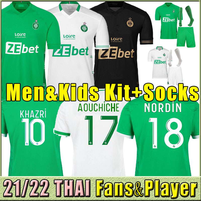 21 22 maillots AS Etienne Soccer Jerseys 2021 2022 maillot ASSE Etienne KHAZRI AOUCHICHE BERIC NORDIN HAMOUMA Football shirts equipment kid kit set third full socks, Third+patch
21 22 maillots AS Etienne Soccer Jerseys 2021 2022 maillot ASSE Etienne KHAZRI AOUCHICHE BERIC NORDIN HAMOUMA Football shirts equipment kid kit set third full socks, Third+patch