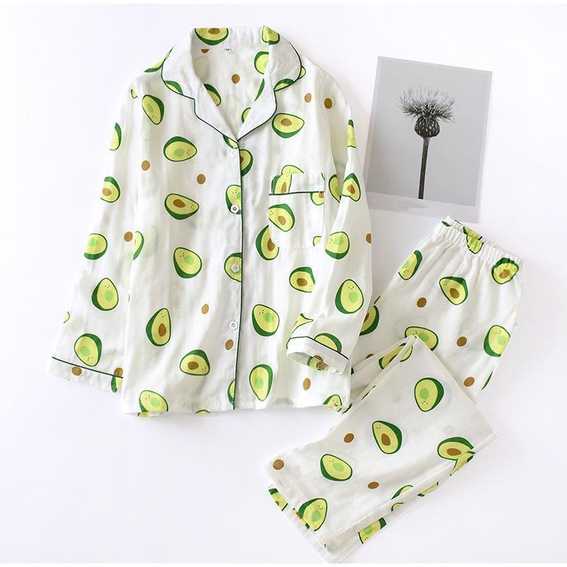 100% Cotton Womens Sleepwears Cute Cartoon Pajamas Set Avocado Printed Nightwear Female Sets Turn Down Neck Shirt Pants Lady Home, Black;red
100% Cotton Womens Sleepwears Cute Cartoon Pajamas Set Avocado Printed Nightwear Female Sets Turn Down Neck Shirt Pants Lady Home, Black;red