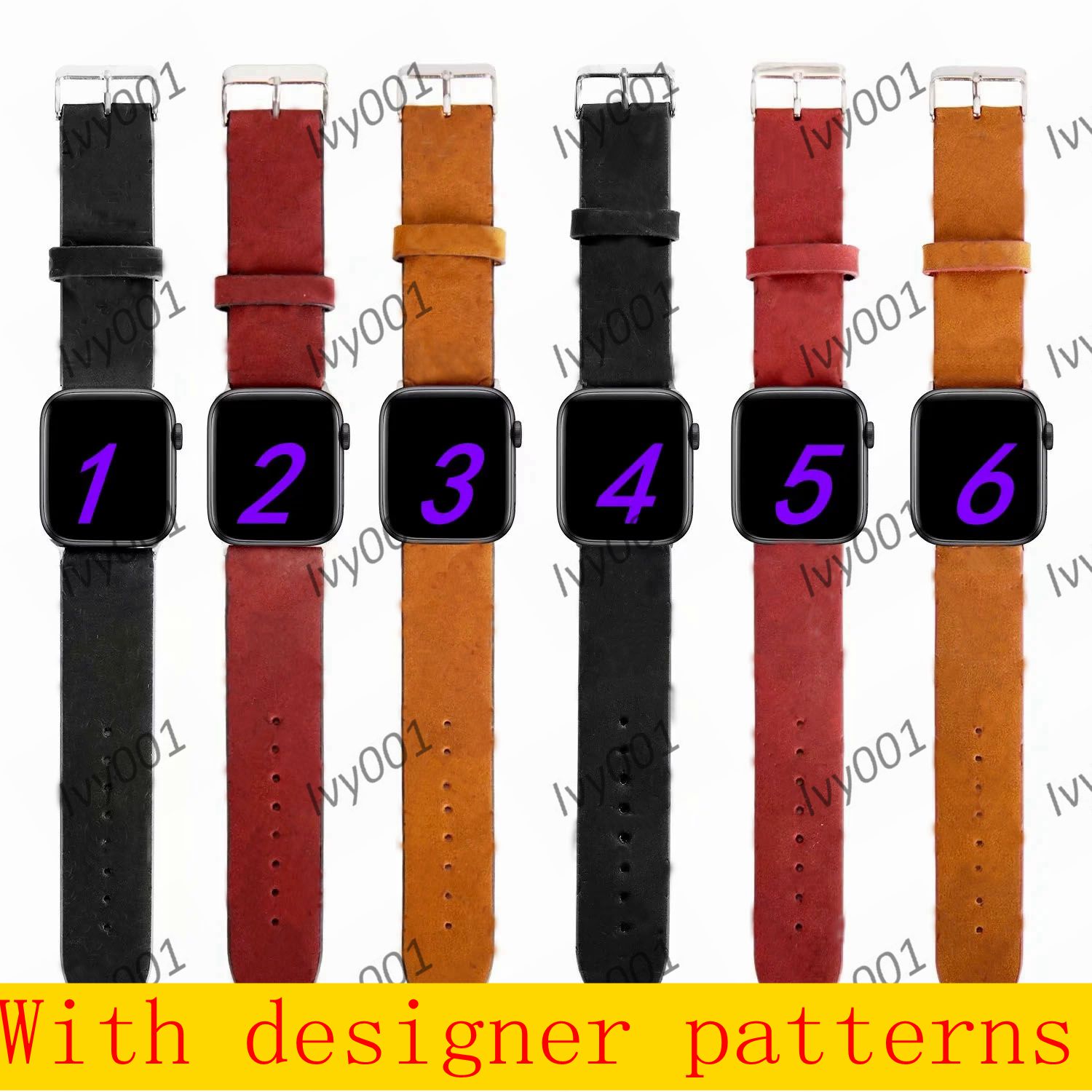 L Designer fashion G Watchbands Watch Band 42mm 38mm 40mm 44mm iwatch 2 3 4 5 6 bands Leather Strap Bracelet Fashion Stripes embossing watchband A12
L Designer fashion G Watchbands Watch Band 42mm 38mm 40mm 44mm iwatch 2 3 4 5 6 bands Leather Strap Bracelet Fashion Stripes embossing watchband A12