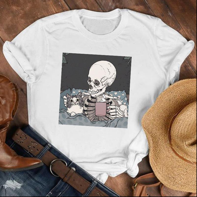 women lady printed skull womens t shirts cartoon 90s horror sleep fashion shirt clothes print tee top, White
women lady printed skull womens t shirts cartoon 90s horror sleep fashion shirt clothes print tee top, White