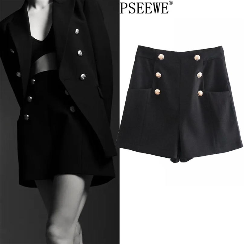 Black High Waist Shorts Women Fashion Button Elegant Double-Breasted Woman Ladies Casual Short Pants 210719
Black High Waist Shorts Women Fashion Button Elegant Double-Breasted Woman Ladies Casual Short Pants 210719