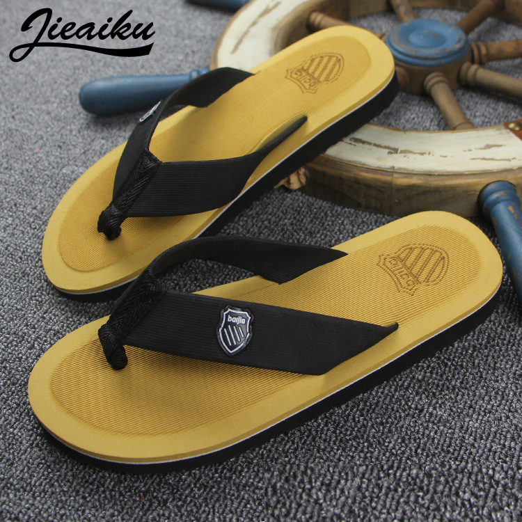 Net celebrity same style men's slippers summer hot anti-slip beach shoes flip flops leisure Mtvih, Black
Net celebrity same style men's slippers summer hot anti-slip beach shoes flip flops leisure Mtvih, Black