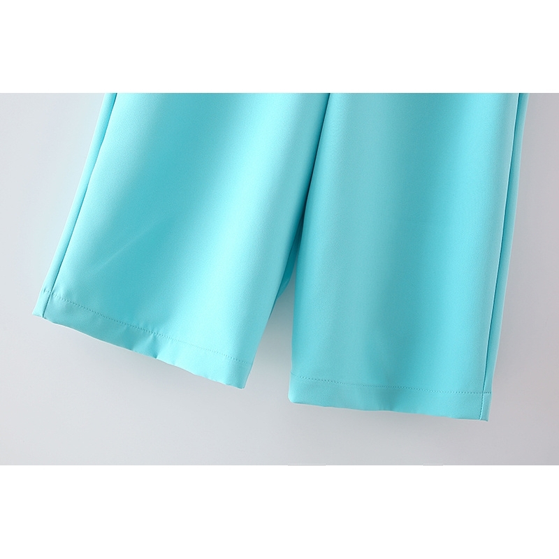 fashion women soild blue shorts summer ladies high waist female zipper feminine girls chic clothes 210430