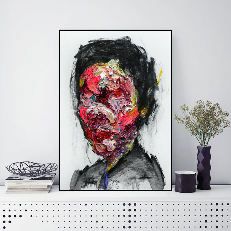 Abstract Woman Face Posters Canvas Pictures Wall Painting For Living Room Portrait Modern Home Decor Colorful Prints