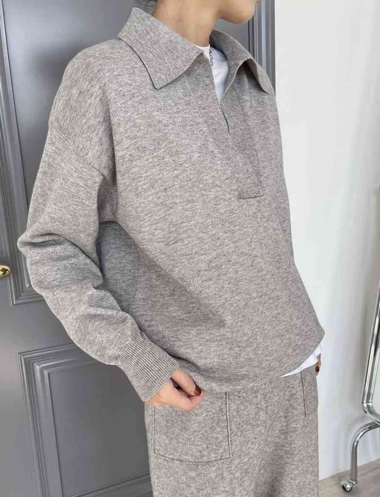 woman warm soft wool sweatshort from set loveMODA 211108