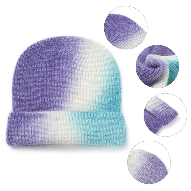 Beanies Women's Winter Hat Beanie Tie-dyed Colorful Knitted Fur Skullies Warm Bonnet Cap Female Hats For Girl
Beanies Women's Winter Hat Beanie Tie-dyed Colorful Knitted Fur Skullies Warm Bonnet Cap Female Hats For Girl