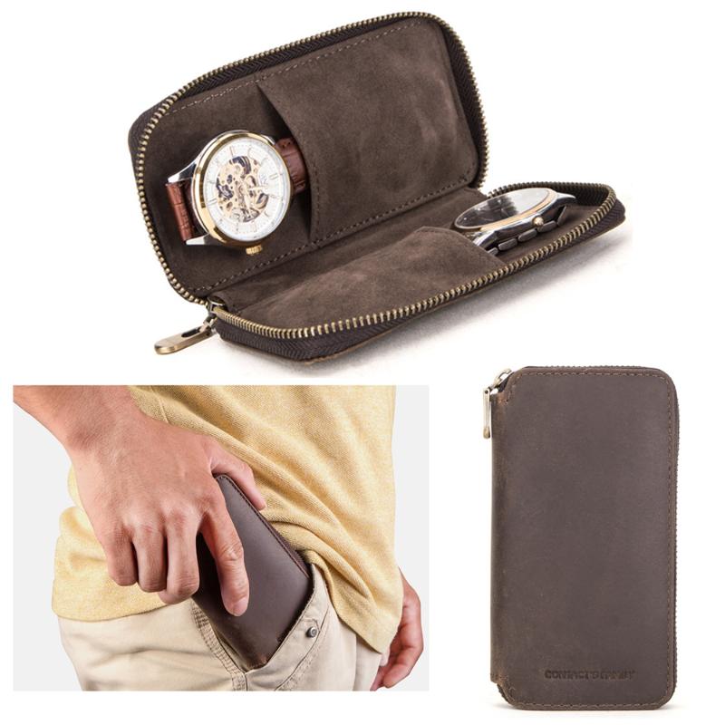 Watch Boxes & Cases Vintage Zipper Travel Organizer Bag Display Storage Roll Case Cow Leather 2 Slots Watches Box Holder Pouch, Black;blue
Watch Boxes & Cases Vintage Zipper Travel Organizer Bag Display Storage Roll Case Cow Leather 2 Slots Watches Box Holder Pouch, Black;blue