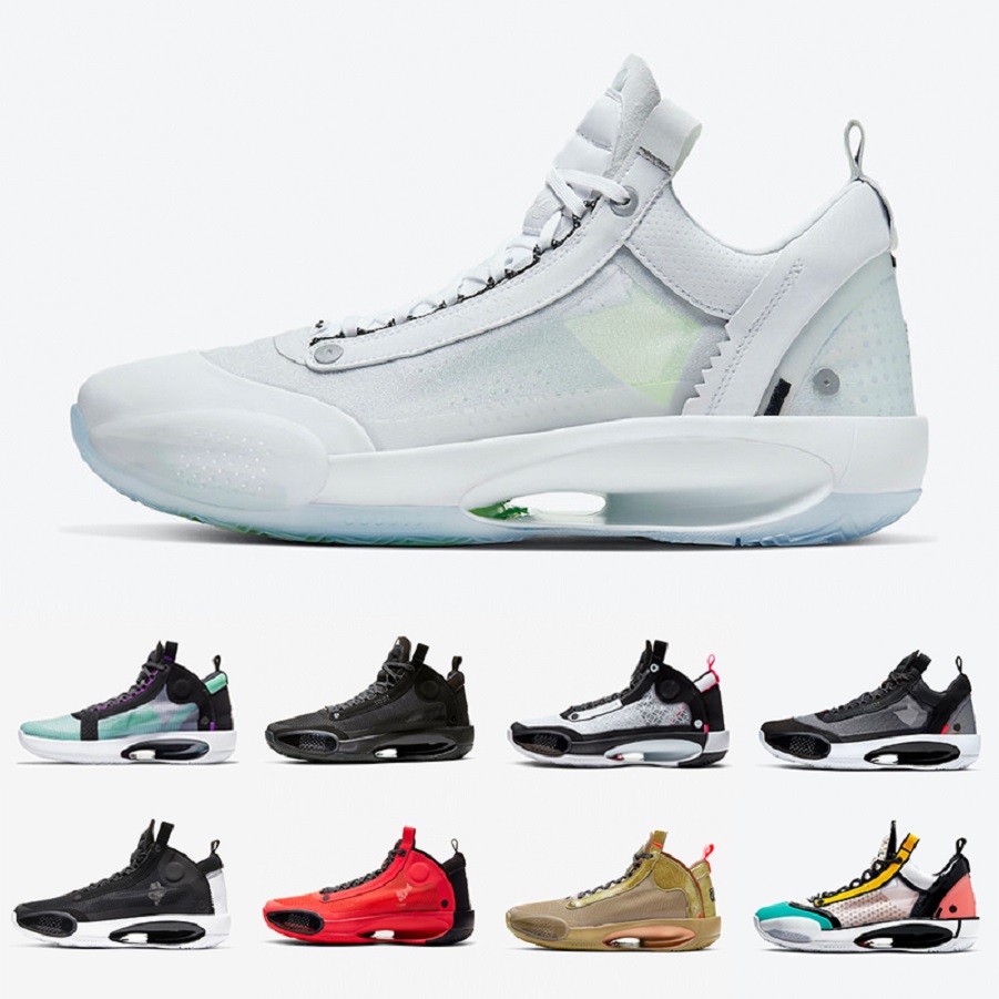 34 Chaussures de basket-ball pour hommes XXXIV 34s Baskets de sport pour hommes Infrared 23 soft Noah Snow Leopard Bayou Boys White Cement Zoo Ru
