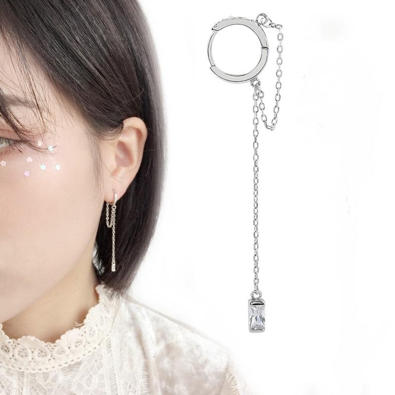 Stud MEYRROYU 925 Sterling Silver Oval Chain Pendant Earrings Fashion Creative Women's Birthday Party Single Earring Sale, Golden;silver
Stud MEYRROYU 925 Sterling Silver Oval Chain Pendant Earrings Fashion Creative Women's Birthday Party Single Earring Sale, Golden;silver