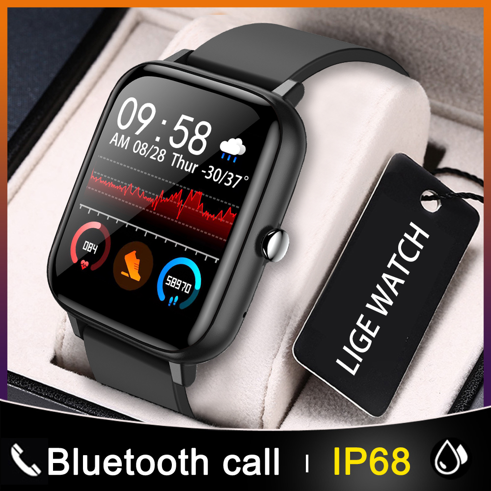 LIGE New Fashion Smart watch men Heart rate Blood pressure multifunctional Sports watch men And women waterproof Smartwatch +Boxg, Black
LIGE New Fashion Smart watch men Heart rate Blood pressure multifunctional Sports watch men And women waterproof Smartwatch +Boxg, Black