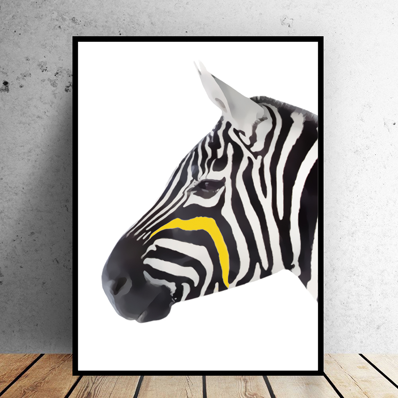 Black and White Zebra Canvas Art Prints Posters Animal Pictures Wall Art Painting Home Decoration For Living Room