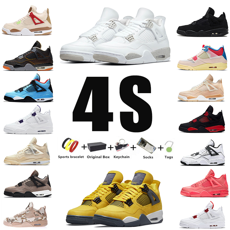 White Oreo Jumpman 4 mens Basketball Shoes 4s Lightning bred Wild Things DIY Metallic Orange Black Cat Fire Red Camo Pure Money men women Sports Sneakers With box, Color#11
White Oreo Jumpman 4 mens Basketball Shoes 4s Lightning bred Wild Things DIY Metallic Orange Black Cat Fire Red Camo Pure Money men women Sports Sneakers With box, Color#11
