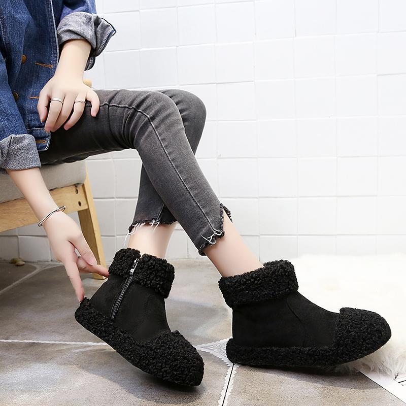 Boots 2021 Cold Winter Fashion Trend Youth Round Head Suede Snow Plush Casual Warm High-Top Women's Shoes 35-40 Size, Black
Boots 2021 Cold Winter Fashion Trend Youth Round Head Suede Snow Plush Casual Warm High-Top Women's Shoes 35-40 Size, Black