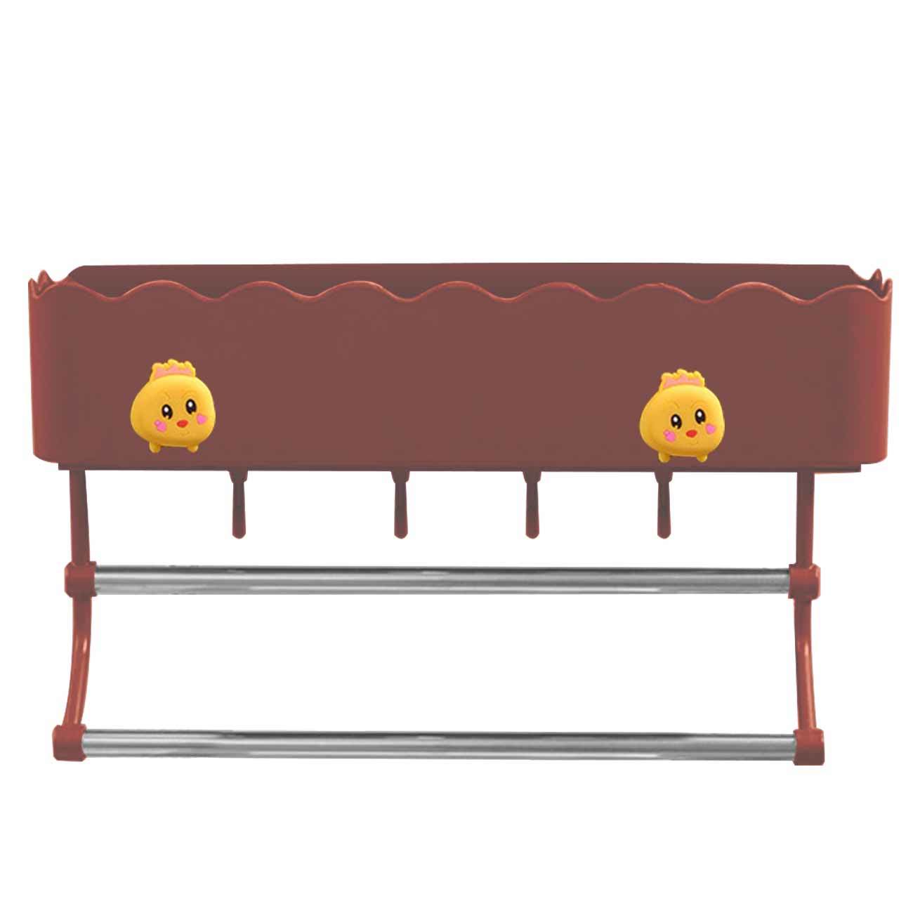 Storage Organization Basket for Kitchen and Bathroom Accessories, Rectangular Storage Box, Wall Hanging Shelf
