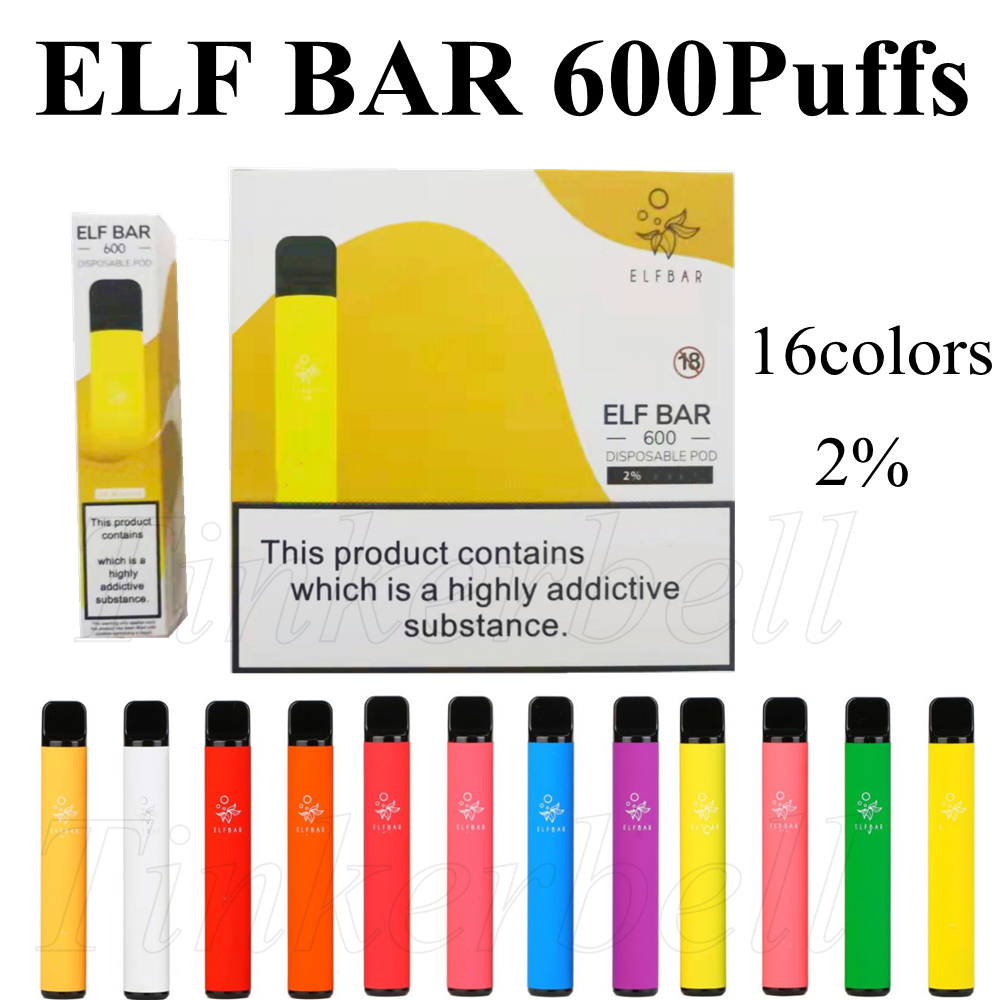 ELF BAR 600Puffs Disposable Vape Pen 16 Colors Device E Cigarette Adjustable Vaporizer VS Puff Plus Bang XXL 
ELF BAR 600Puffs Disposable Vape Pen 16 Colors Device E Cigarette Adjustable Vaporizer VS Puff Plus Bang XXL