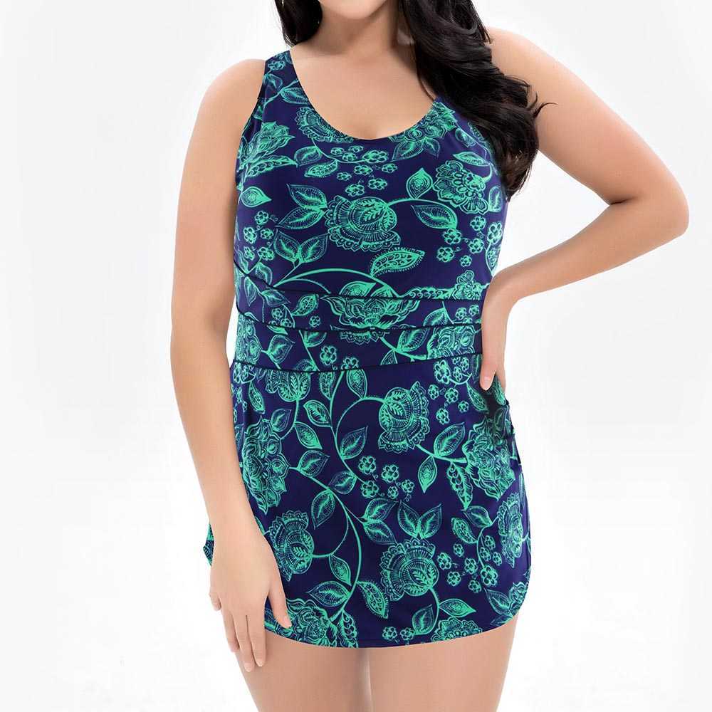 Push Up Swimwear Large Size Swimsuit Female Floral Bathing Suit Beach Dress Plus 8XL 10XL 12XL 13XL 210625