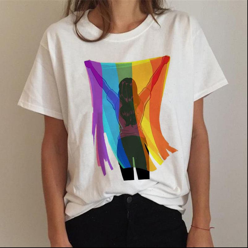 womens t shirt gay pride lesbian rainbow harajuku ulzzang 90s graphics love, White
womens t shirt gay pride lesbian rainbow harajuku ulzzang 90s graphics love, White