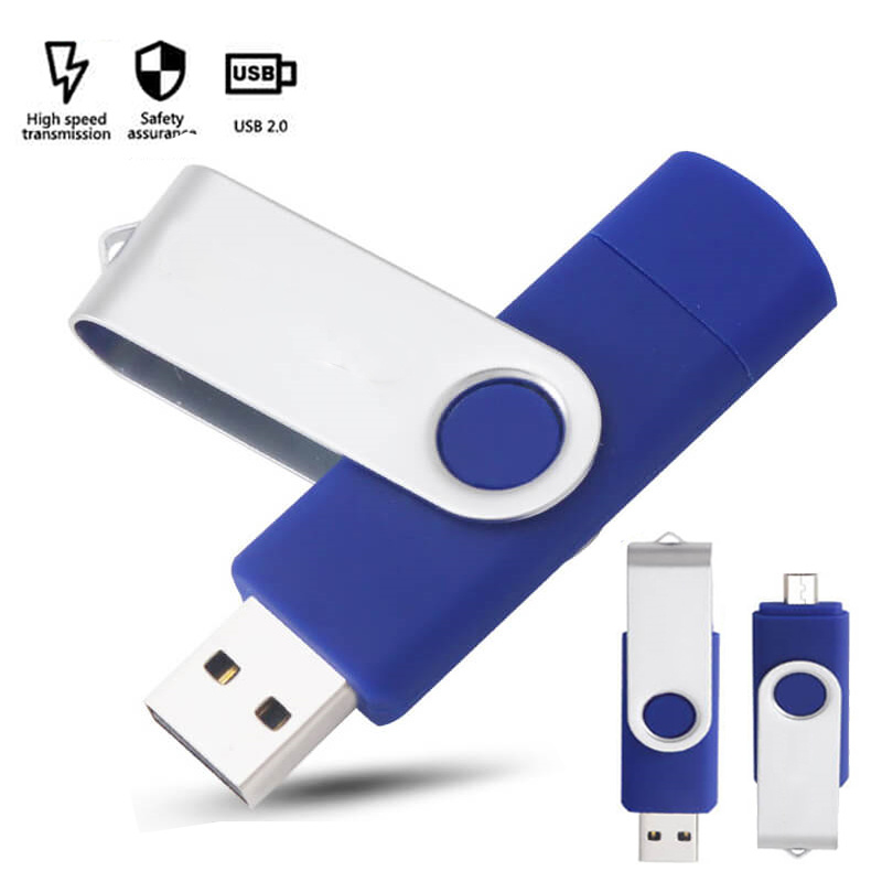 

USB Flash Drives OTG Thumb Drive Pendrive 64GB Memoria Cle Sticks 2.0 Memory Stick 32GB 8GB External Metal Stainless Steel Wholesale Custom LOGO Real Capacity