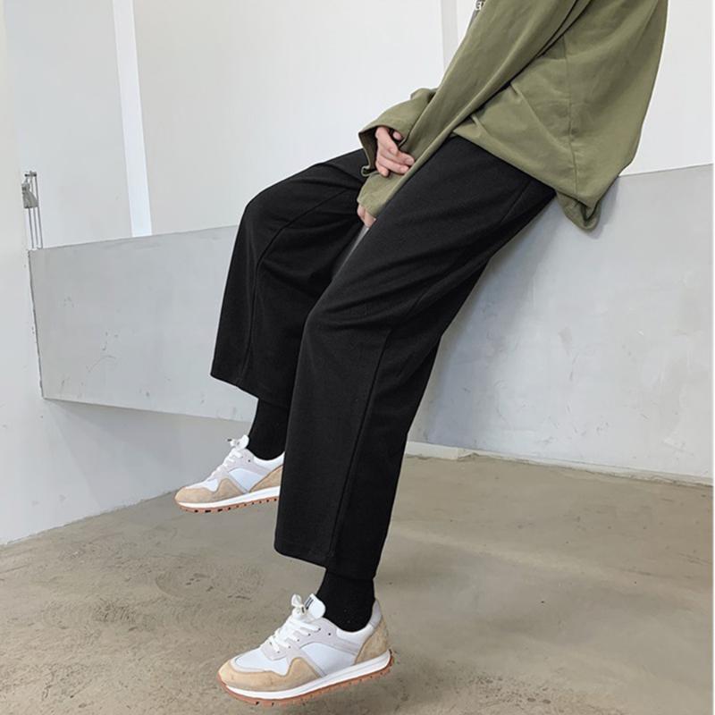 Spring/Autumn Trend 9-point Male/women Sports Pants Men's Korean Version Loose Student Straight Casual Wide Leg Pant