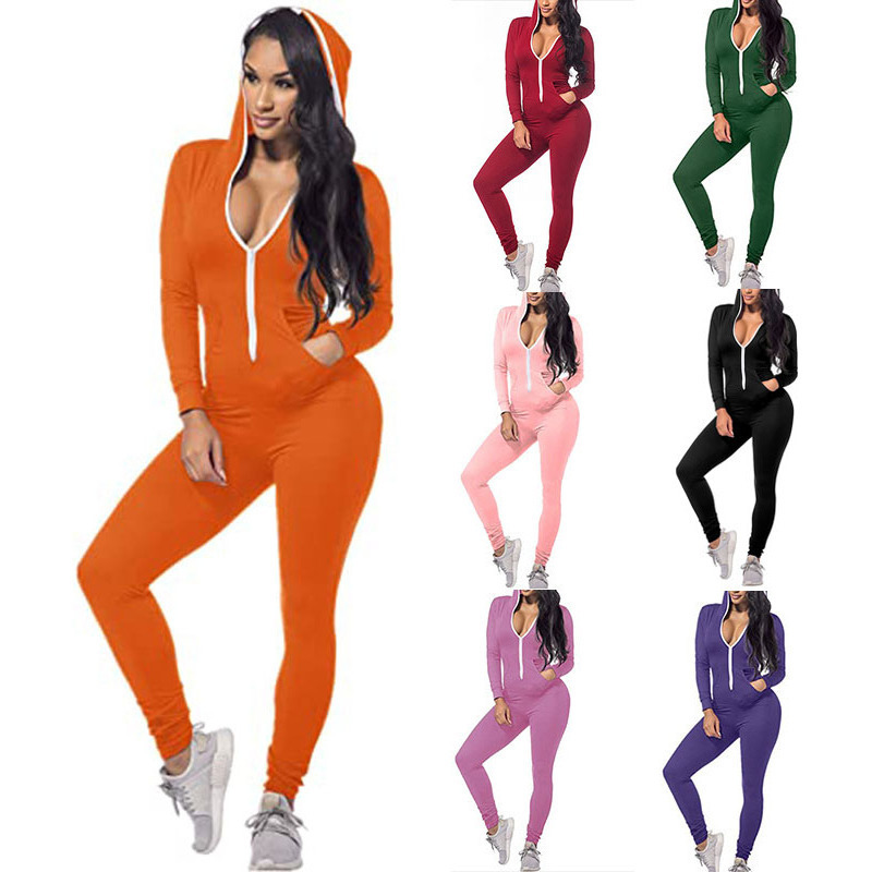 Women Jumpsuits Designer Clothes Sexy Slim Personalise Zipper Hooded Fall Casual Fashion One Piece Pants Ladies Rompers, Black;white
Women Jumpsuits Designer Clothes Sexy Slim Personalise Zipper Hooded Fall Casual Fashion One Piece Pants Ladies Rompers, Black;white