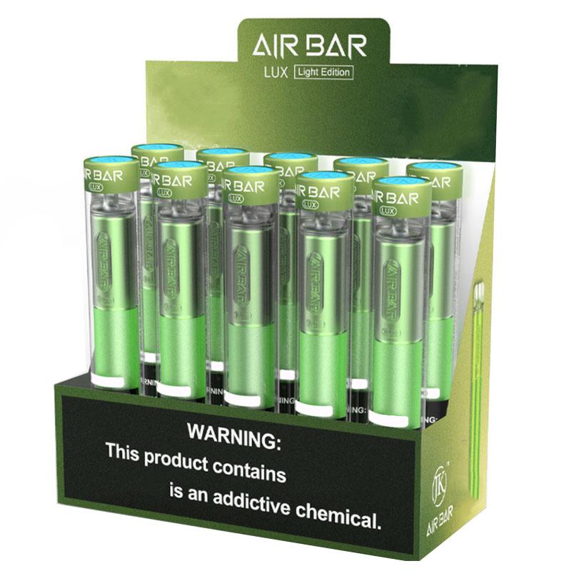Newest Air Bar Lux E-cigarettes Disposable Device Built-in 500mah Battery 2.7ml Vape Pods 1000 puffs Dab Pen Starter Kit vs Bang xxl Electro
Newest Air Bar Lux E-cigarettes Disposable Device Built-in 500mah Battery 2.7ml Vape Pods 1000 puffs Dab Pen Starter Kit vs Bang xxl Electro