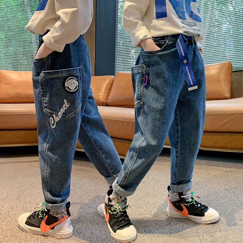Jeans Spring Autumn Letter Print Boys Pants Casual Kids Boy Denim Children Streetwear Teenager Buttons, Blue
Jeans Spring Autumn Letter Print Boys Pants Casual Kids Boy Denim Children Streetwear Teenager Buttons, Blue