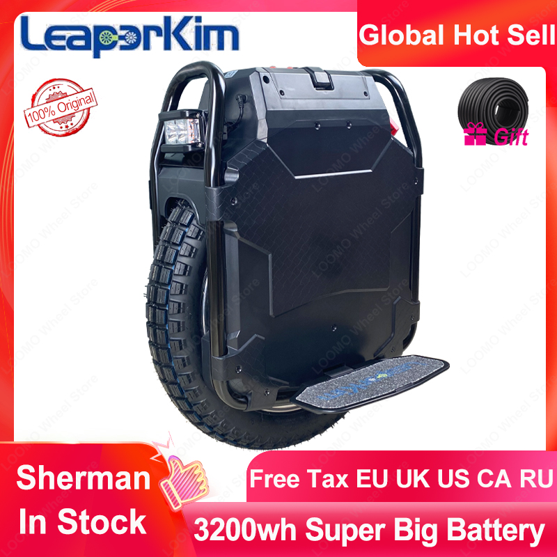 LeaperKim Veteran sherman Electric unicycle 100.8V 3200WH motor power 2500W Off-road 20-inch NCR18650GA battery max speed 70km/h
LeaperKim Veteran sherman Electric unicycle 100.8V 3200WH motor power 2500W Off-road 20-inch NCR18650GA battery max speed 70km/h