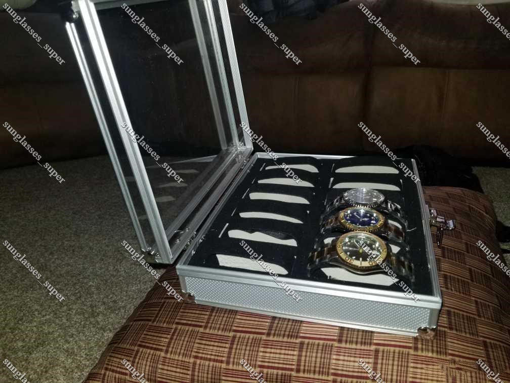 2022 Individuality Wrist Watch Display Holder Box Aluminium Container 12 Grid Jewelry Watches Storage Holders Organizer Case Quality Aneroid commute
2022 Individuality Wrist Watch Display Holder Box Aluminium Container 12 Grid Jewelry Watches Storage Holders Organizer Case Quality Aneroid commute