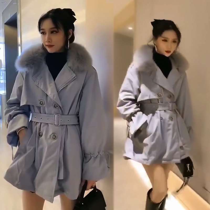 White Duck Down Jacket Women' Medium Long Adjustable Waist Parka Detachable WindBreaker Chic Winter Warm Coat Female 210520, Khaki
White Duck Down Jacket Women' Medium Long Adjustable Waist Parka Detachable WindBreaker Chic Winter Warm Coat Female 210520, Khaki