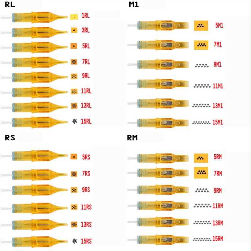 20PCs Disposable Tattoo Cartridge Needles Tattoo Makeup 3RL/5RL/7RL/9RL/5M1/7M1/9M1/5RS/7RS/9RS for Microblading Tattoo Machine 210608
20PCs Disposable Tattoo Cartridge Needles Tattoo Makeup 3RL/5RL/7RL/9RL/5M1/7M1/9M1/5RS/7RS/9RS for Microblading Tattoo Machine 210608