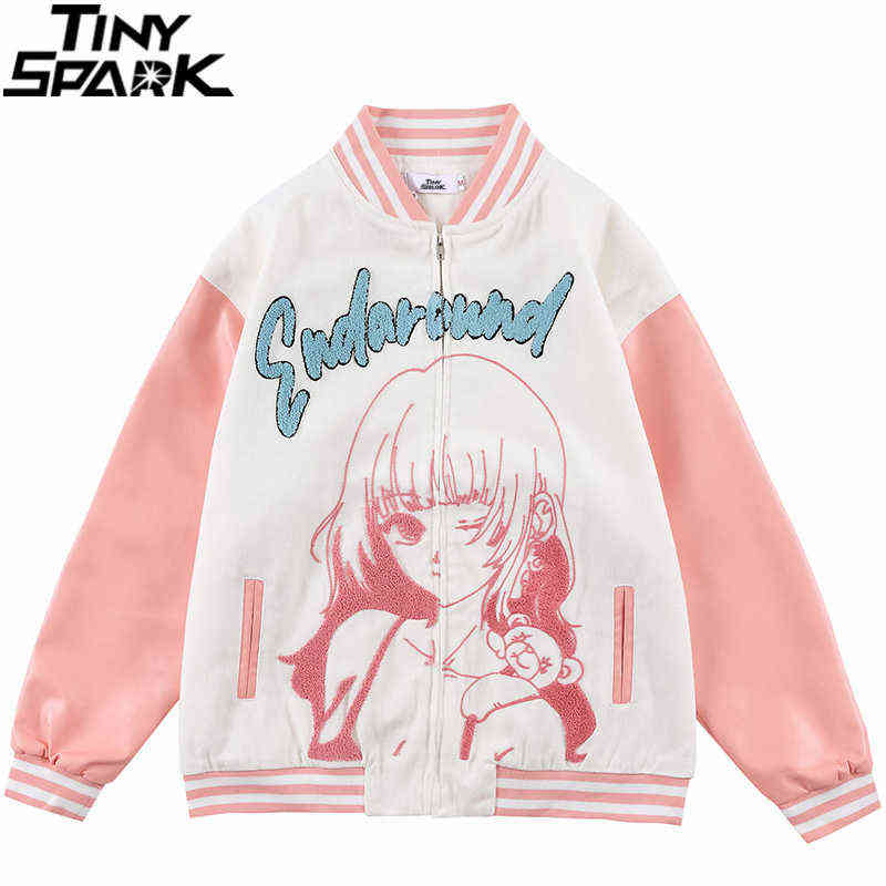 Hip Hop Denim Jacket 2021 Men Streetwear Anime Girl Bear Bomber Jacket Harajuku Cotton Autumn Jeans Jacket Coat Outwear Zipper Y1106, A2122361 pink
Hip Hop Denim Jacket 2021 Men Streetwear Anime Girl Bear Bomber Jacket Harajuku Cotton Autumn Jeans Jacket Coat Outwear Zipper Y1106, A2122361 pink