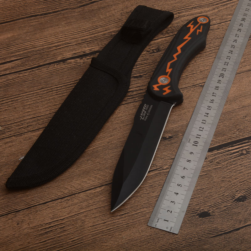1pcs High Quality Outdoor Survival Straight Knife 440C Black Titanium Coated Blades Full Tang ABS Handle Fixed Blade Knives With Nylon Sheath
1pcs High Quality Outdoor Survival Straight Knife 440C Black Titanium Coated Blades Full Tang ABS Handle Fixed Blade Knives With Nylon Sheath