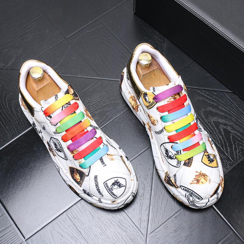 Europe station retro print board shoes thick-soled platform boots increase fashion casual zapatillas hombre b37, Khaki
Europe station retro print board shoes thick-soled platform boots increase fashion casual zapatillas hombre b37, Khaki