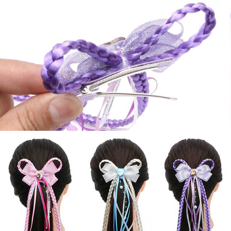 Kids Hair Bows Clip With Colorful Fake Braids 39cm Styling Accessories Fashion Lovely Noble Girls Hairpin DIY Cosplay Tools
Kids Hair Bows Clip With Colorful Fake Braids 39cm Styling Accessories Fashion Lovely Noble Girls Hairpin DIY Cosplay Tools
