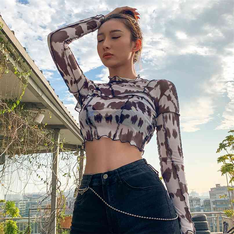 spring summer black mesh patchwork crop tops women long sleeves sexy backless T-shirt fashion vintage stretch tees 210607, White
spring summer black mesh patchwork crop tops women long sleeves sexy backless T-shirt fashion vintage stretch tees 210607, White