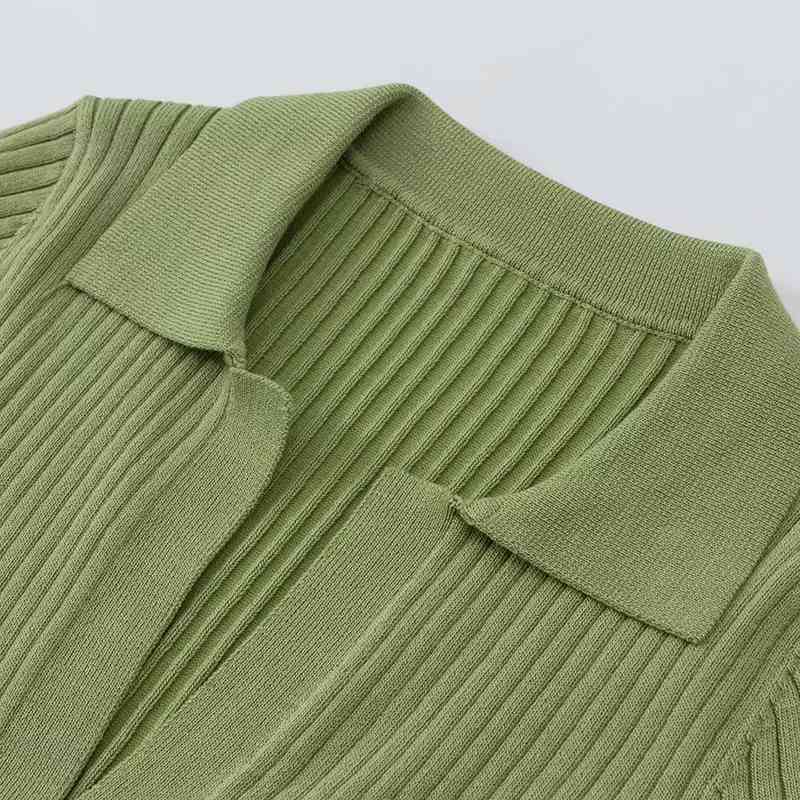 Summer ladies polo shirt women shorts short sleeve white green cropped s mujer streetwear girl tee femme 210521