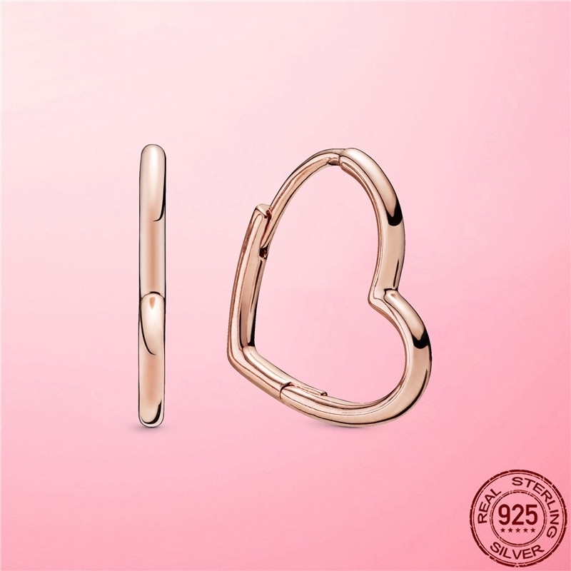 925 Sterling Silver Asymmetrical Earrings for Big Heart Women Earring Stud Fine Jewelry brincos s925
925 Sterling Silver Asymmetrical Earrings for Big Heart Women Earring Stud Fine Jewelry brincos s925