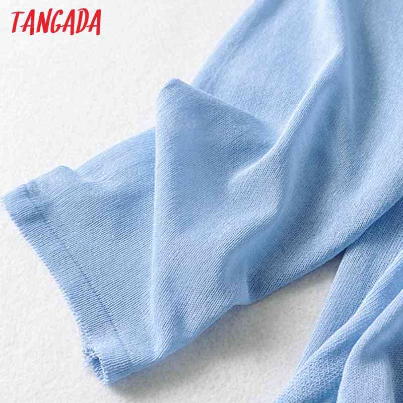 Women Fashion Oversized Thin Knitted Sweater Jumper Female Pullovers Chic Tops AI56 210416