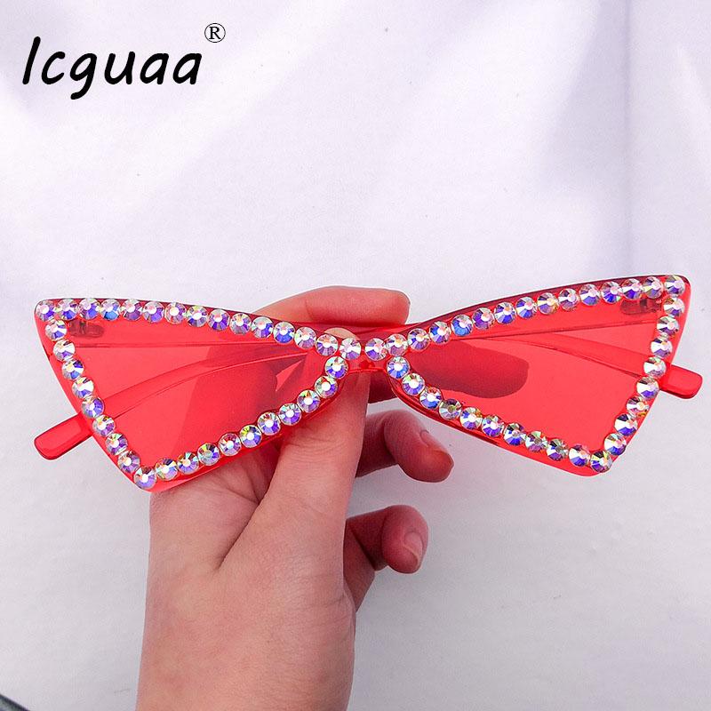 Sunglasses Sexy Cat Eye Women Rimless Vintage Rhinestone Sun Glasses Female Lady Candy Color 2021 Eyewear Triangle Shades UV400, White;black 
Sunglasses Sexy Cat Eye Women Rimless Vintage Rhinestone Sun Glasses Female Lady Candy Color 2021 Eyewear Triangle Shades UV400, White;black