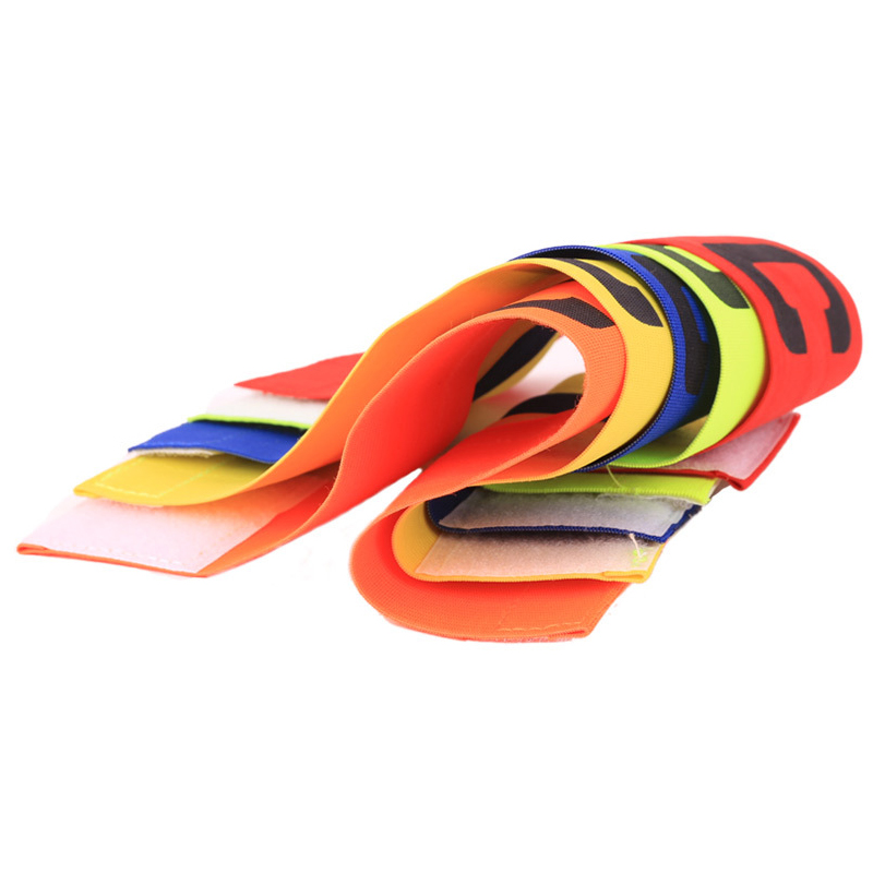 Hot Sales Football Soccer Captain Armband Elastic Fabric Captain's Armband Player Bands for Adult Futbol Practice Camp School Soccer Team