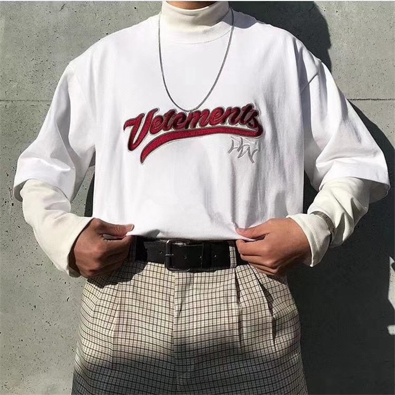 White Black Red Embroidery T-shirt Men Women 1 Quality Oversized Heavy Fabric Tee Tops
White Black Red Embroidery T-shirt Men Women 1 Quality Oversized Heavy Fabric Tee Tops