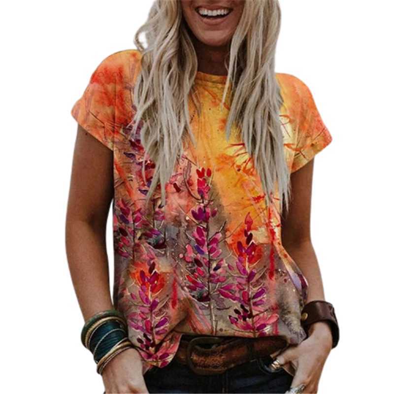Women 3D Floral Print Boho T-Shirts Summer Short Sleeve O-Neck Loose Casual Tops Streetwear Female Plus Size -5XL Tees 210526
Women 3D Floral Print Boho T-Shirts Summer Short Sleeve O-Neck Loose Casual Tops Streetwear Female Plus Size -5XL Tees 210526