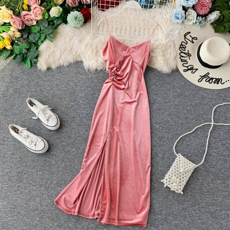 Women's Spring Summer Temperament Spagetti Strap Dress Solid V Neck Casual Fashion High Waist Ladies 210520, Black
Women's Spring Summer Temperament Spagetti Strap Dress Solid V Neck Casual Fashion High Waist Ladies 210520, Black