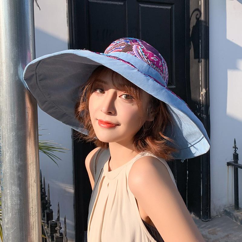 Wide Brim Hats Double Sided National Style Large Edge Hat Women's Cotton Sunscreen Outdoor Sunshade
Wide Brim Hats Double Sided National Style Large Edge Hat Women's Cotton Sunscreen Outdoor Sunshade