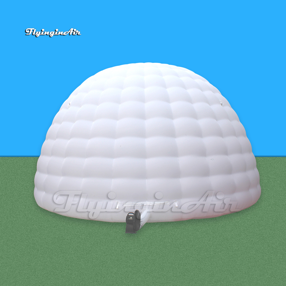 Party Tents Advertising Inflatable Igloo 6m/8m Circular Structure White Blow Up Dome Tent For Party And Wedding Events