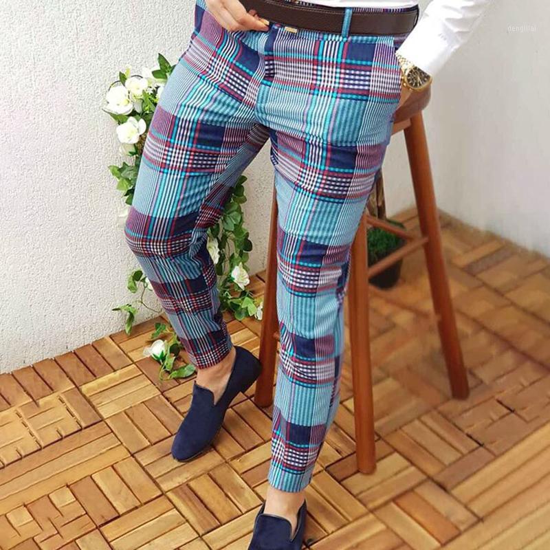 Men' Pants Casual Plaid Elastic Waist Print Skinny Zipper Stretch Pencil Men Smart Trousers, Blue
Men' Pants Casual Plaid Elastic Waist Print Skinny Zipper Stretch Pencil Men Smart Trousers, Blue