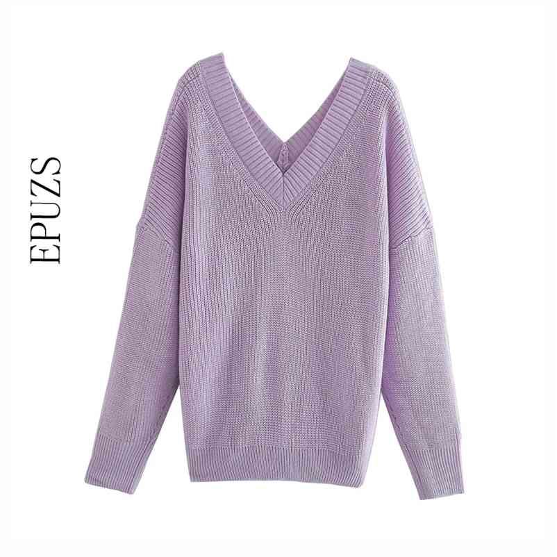 Fashion purple Knitted Sweater Women Winter Sexy Long Sleeve Pullover Female Jumper ovsesize korean sweater 210521, White
Fashion purple Knitted Sweater Women Winter Sexy Long Sleeve Pullover Female Jumper ovsesize korean sweater 210521, White