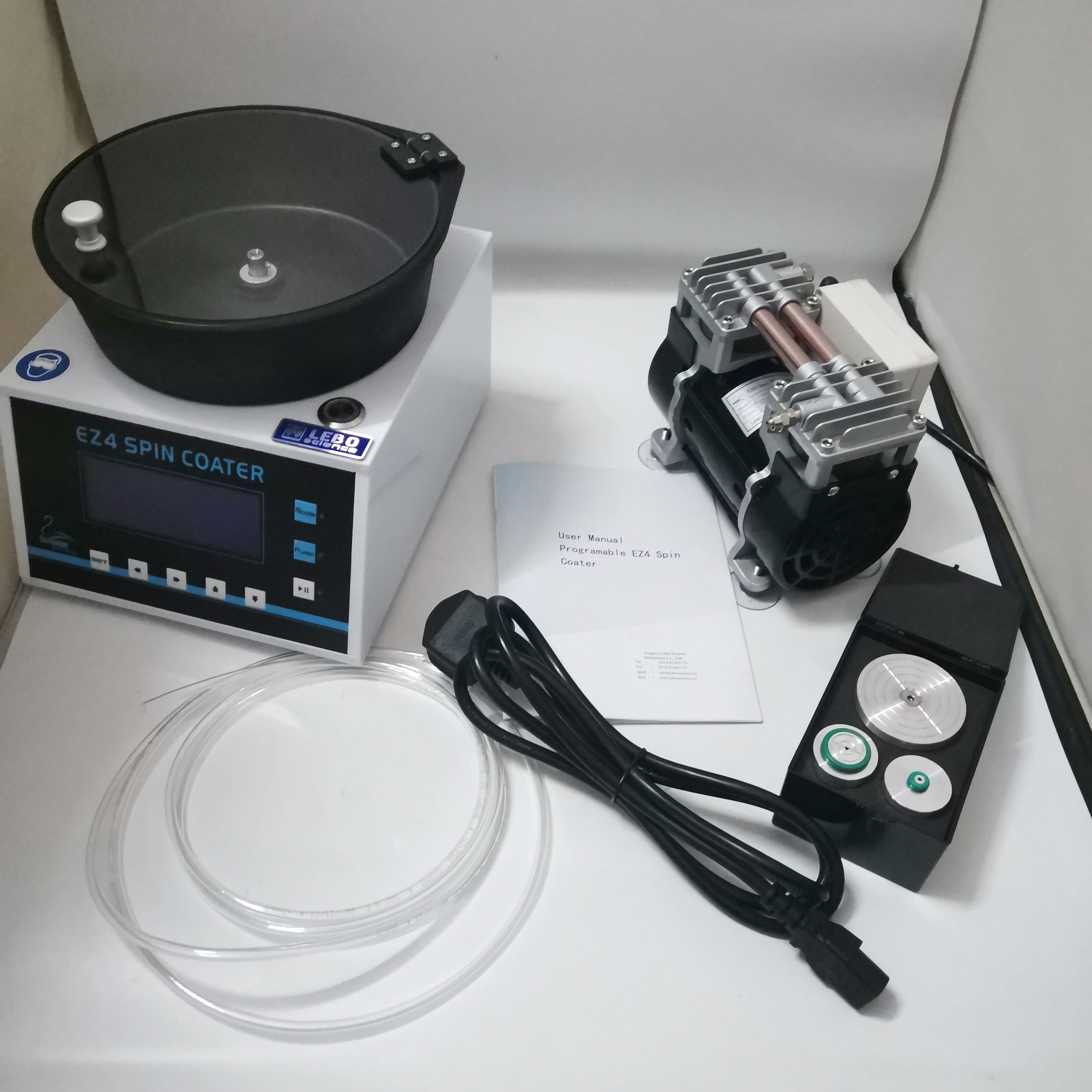 laboratory compact spin coater / Spin Processor EZ4 + Oil-free vacuum pump + VACUUM SPIN CHUCK 110V/220V